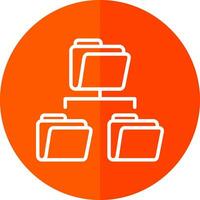 Folder Sharing Vector Icon Design