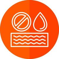 No Water Vector Icon Design