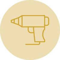 Hot Glue Gun Vector Icon Design