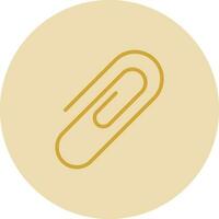 Paper Clip Vector Icon Design