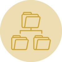 Folder Sharing Vector Icon Design