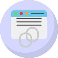 Backlinks Vector Icon Design