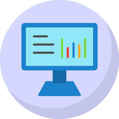 Stats Vector Icon Design