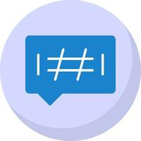 Hashtags Vector Icon Design