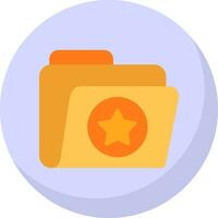 Favorite Folder Vector Icon Design