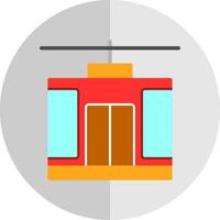 Cable Car Vector Icon Design