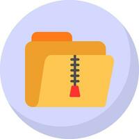 Zip Folder Vector Icon Design