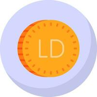 libio dinar vector icono diseño