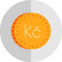 Czech Koruna Vector Icon Design