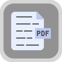 PDF Document Vector Icon Design