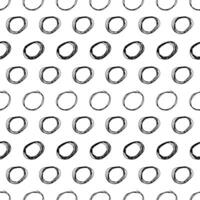 Seamless pattern with sketch circles shape vector