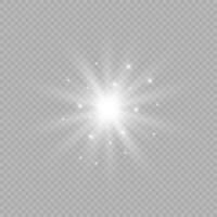 Light effect of lens flares vector