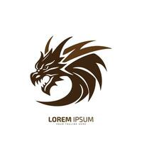 minimal and abstract dragon logo icon silhouette vector design different color