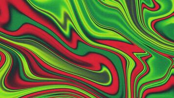 fluido rojo y verde mármol tinta antecedentes modelo con granoso textura. líquido resumen color degradado. dinámica contemporáneo Arte para póster, bandera, revista, presentación, o cubrir. foto
