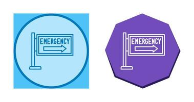 icono de vector de señal de emergencia