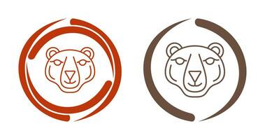 icono de vector de oso polar