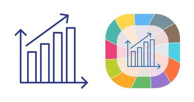 Rising Statistics Vector Icon