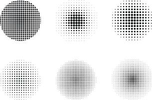 Halftone Dots, Circle Pattern Effect vector