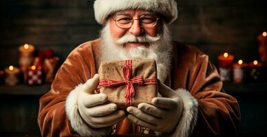 Santa Claus is a symbol of the Christmas New Year holiday - AI generated image photo