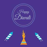 Happy Diwali poster free template vector