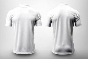 Mockup sports football team uniforms white shirt, Generative AI illustration photo