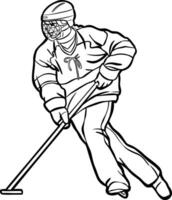 ringette athlete  sport player on ice vector