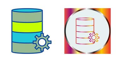 Unique Database Management Vector Icon