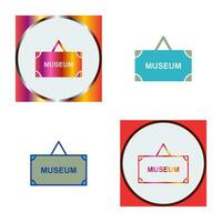 Museum Tag Vector Icon