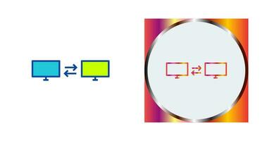 icono de vector de sistemas compartidos únicos