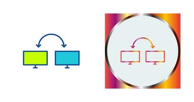 icono de vector de sistemas conectados únicos