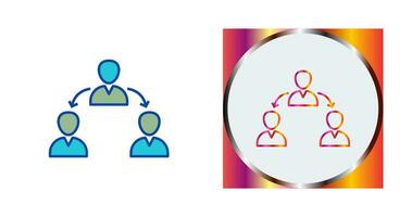 Unique Connected Users Vector Icon
