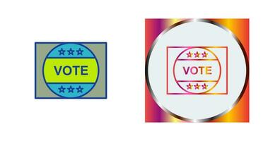 Vote Sticker Vector Icon