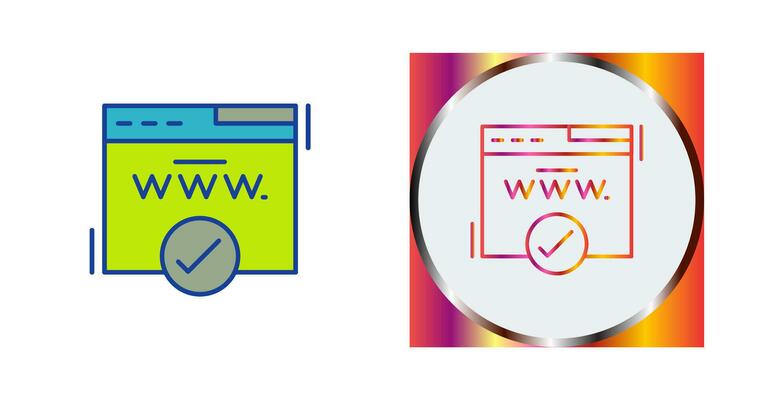 Domain Vector Icon