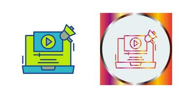 Video Marketing Vector Icon