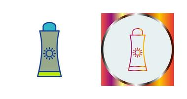 Sunblock Cream Vector Icon