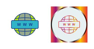 icono de vector de red mundial