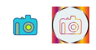 Unique DSLR Camera Vector Icon