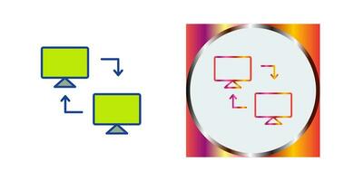 icono de vector de sistemas compartidos