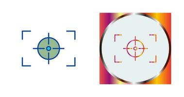 Unique Focus Horizontal Vector Icon