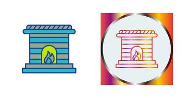 Fireplace Vector Icon