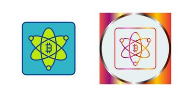 Bitcoin Science Vector Icon