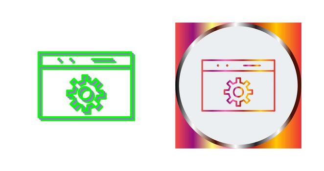 icono de vector de optimización web único