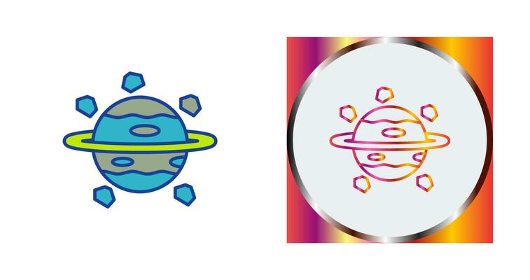 Saturn Vector Icon