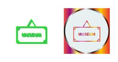 Museum Tag Vector Icon