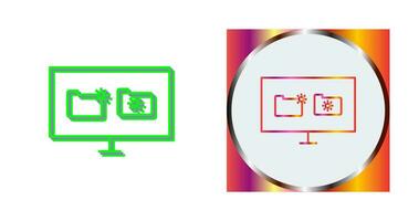 Unique Corrupted Data Vector Icon