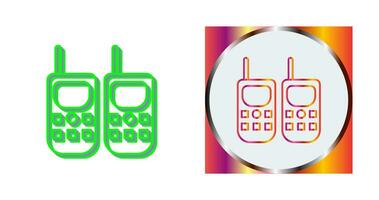 icono de vector de walkie-talkie