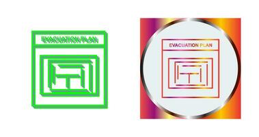 Evacuation Plan Vector Icon