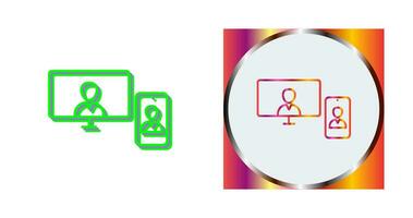 Unique Video Call Vector Icon