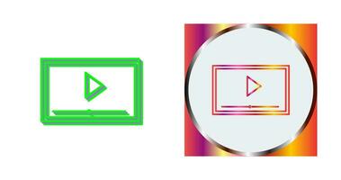 Video Screening Vector Icon