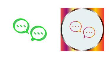 Unique Conversation Bubbles Vector Icon